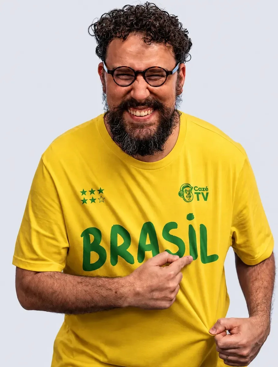 Camisa amarela CazéTV